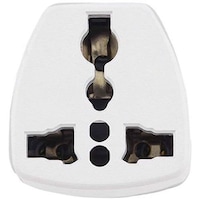 Picture of Universal 250V 10A Socket to UK Plug Wall AC Power Converter, White