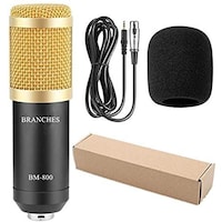 Picture of Sound Recording Microphone with Shock Mount, Black, BM800, 2 pcs