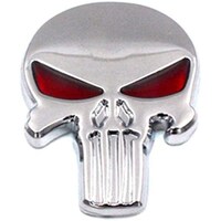 Picture of Stainless Steel The Punisher Logo 3D Metal Car Sticker, Silver 