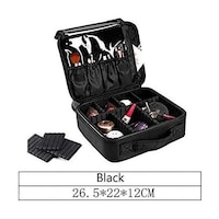 Picture of Cosmetic Organizer With Adjustable Divider Black