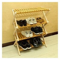 Picture of Yatai 4 Tier Foldable Bamboo Shoe Rack Free