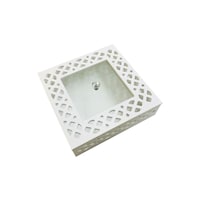 Picture of Candy Storage Box With Glass Lid, White