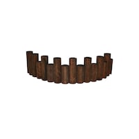 Picture of Garden Decoration Wooden Bark Fence, Brown 90 x 20 x 6cm