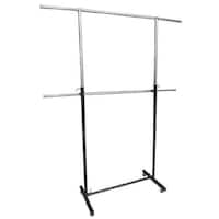 Picture of Takako Double Rail Cloth Stand, Black & Chrome