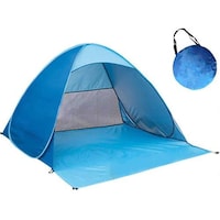 Picture of Double Automatic Pop Up Outdoor Beach Tent With Carrying Bag - Blue
