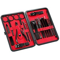 Picture of Stainless Steel Pedicure & Menicure Nail Clipper Set, 18pcs, Black