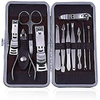Picture of Manicure & Pedicure Professional Nail Grooming Kit, Set of 12
