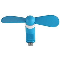 Picture of Micro Portable USB Mobile Phone Dock Coler Fan for Android Phone, Blue