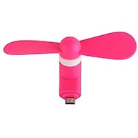 Picture of Micro Portable USB Mobile Phone Dock Cooler Fan for Android Phone, Red