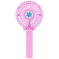 Picture of Mini Rechargeable Handheld Cooling Electric Desktop Fan, Pink