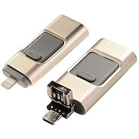 Picture of Mmyp USB Flash Drive Memory Stick for Iphone & Android, 32GB, Gold