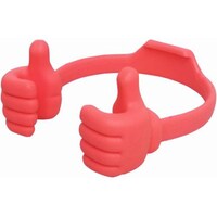 Picture of Silicone Thumb Ok Design Stand Holder for Mobiles & Tablets, Pink