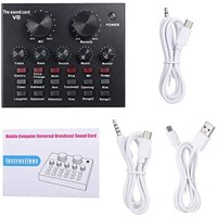 Picture of Multifunctional Audio Mixer Sound Card with Microphone - V8