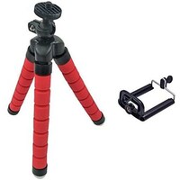 Picture of Mini Flexible Octopus Bracket Tripod Phone & Camera Holder, Red
