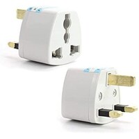 Picture of Fosmon US to UK Electrical Travel Converting Adapter Wall Plug, White