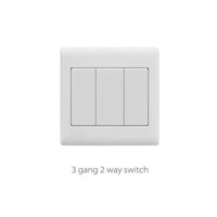 Picture of Ivory 3 Gang 2 Way Switch, V1-006