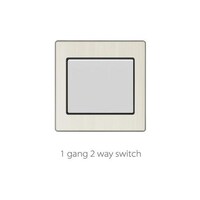 Picture of Aluminum 1 Gang 2 way Switch, V3-002