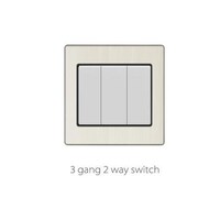 Picture of Aluminum 3 Gang 2 way Switch- V3-006