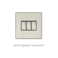 Picture of Aluminum 3 Gang 2 Way Switches, V3-015, Small