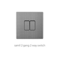 Picture of Coffee Stainless 2 Gang 2 Way Switches, V3-013, Small