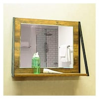 Picture of Modern Wall-Mounted Mirror Vanity Makeup Wall Mirror