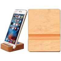 Picture of Akflash Portable Bamboo Wooden Phone Stand