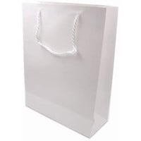 Picture of Gift Paper Bag for Parties and Other Occasions, White, 12 pcs