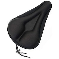 Picture of Soft Thick Gel Silicone Saddle Seat Bicycle Cover, Black