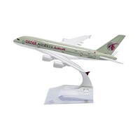 Picture of 1:400 Qatar Airways Metal Airplane Model, A380, 16cm