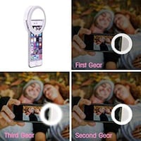 Picture of 36 Highlight LED Selfie Ring Light Clip-On for iPhone, White