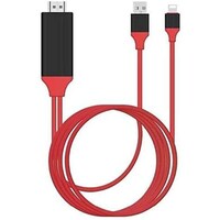 Picture of 1080P Lightning to HDMI Audio and Video Cable, 2m, Red