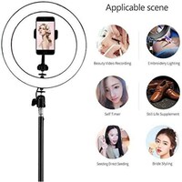 Picture of Beone Dimmable LED Ring Light  with Tripod Stand, 10Inch