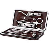 Picture of GH9460 12 Piece Manicure Set with Leather Case - Silver