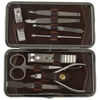 Picture of Celonezl 9 in 1 Stainless Steel Pedicure and Manicure Kit, 9Pcs