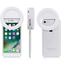 Picture of Sundix LED Selfie Ring Light Smartphones Clip-on, White
