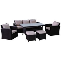 Picture of Outdoor Rattan 7 Seater Sofa Set, White