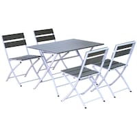 Picture of Oasis Outdoor Wooden Folding Dining, Set Of 4 - White