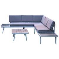 Picture of Outdoor Aluminium 5 Seater Sofa Set, Grey