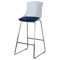 Picture of Huimei ML-DM503 High Bar Chair, White & Blue Color