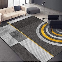 Picture of Solid Soft Non-Slip Absorbent Living Room Carpet, Multicolour