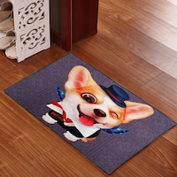 Picture of Laughing Dog Absorbent Non-Slip Door Mat, MX00058 Multi Colour 50X80