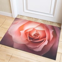 Picture of Printed Flower Absorbent Non-Slip Door Mat, Pink, MX00045