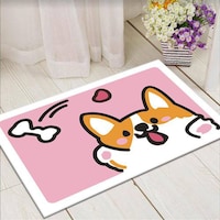 Picture of Puppy Absorbent Non-Slip Door Mat, Pink, MX00062