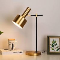 Picture of Vintage Design Flexible Swing Arm Desk Lamp, Gold - MT-2087