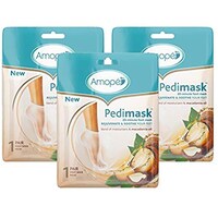 Picture of Amope Macadamia Oil Essence Foot Sock Mask, Pack of 3