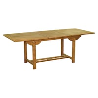 Picture of Outdoor Teak Wood Extendable Rectangle Dining Table - Brown