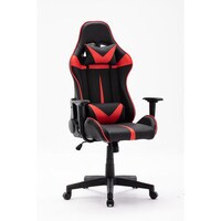 Picture of Blitzed High Back PU Leather Gaming Chair With Fixed Armrest - Black & Red