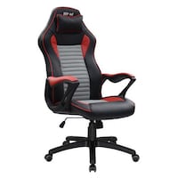Picture of Blitzed Racing Style Swivel Gaming Chair - Black & Tau Grey