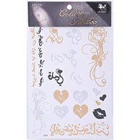 Picture of Arabic Rose Golden Tattoo, GT52 - Multi Color