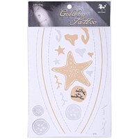 Picture of Star Choker Golden Tattoo, GT66 - Gold and Silver